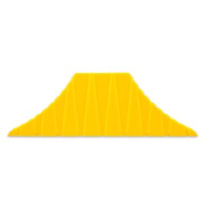 Camco Wheel Chock, Tandem Wheel Chock, Yellow, Hard Plastic, Single, With English/ French Language Packaging – 44435