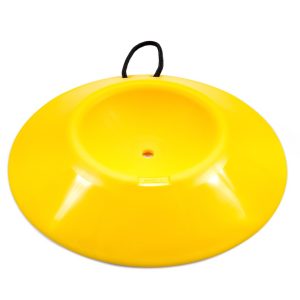 Camco Trailer Tongue Jack Wheel Chock, Use to Prevent Trailer Tongue Jack Wheel from Sinking Into Soft Ground, Round Divot Style – 44632