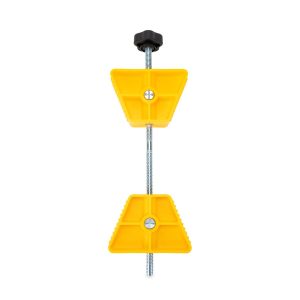 Camco Wheel Chock, For Use with Tandem Tires, 26-30 Inch Diameter Tires, Spacing of 1-1/2 to 3-1/2 Inches, Yellow, Hard Plastic, Single – 44652