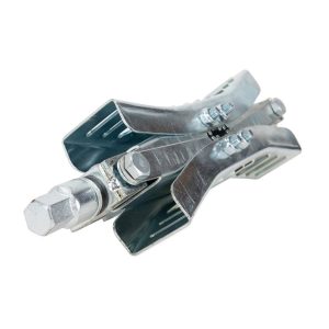Camco Wheel Chock, For Use with Tandem Tires, Scissor Type, Fits Tire Spacing 3 to 10 Inch Width – 44661
