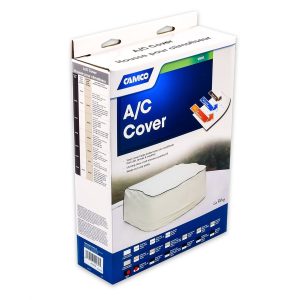 Camco Air Conditioner Cover, Fits Coleman Mach I, II and III Tsr Models Except Model #7100, Black, Vinyl, With Locking Draw Cord Mounting – 45262