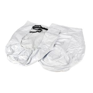 Camco Tire Cover, Single Tire Cover, For 33-35 Inch Tires, Slip on, Arctic White, Vinyl, Set of 2 – 45324