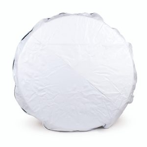 Camco Spare Tire Cover, Fits 21-1/2 Inch Diameter Tires, Solid, Arctic White, Vinyl – 45349