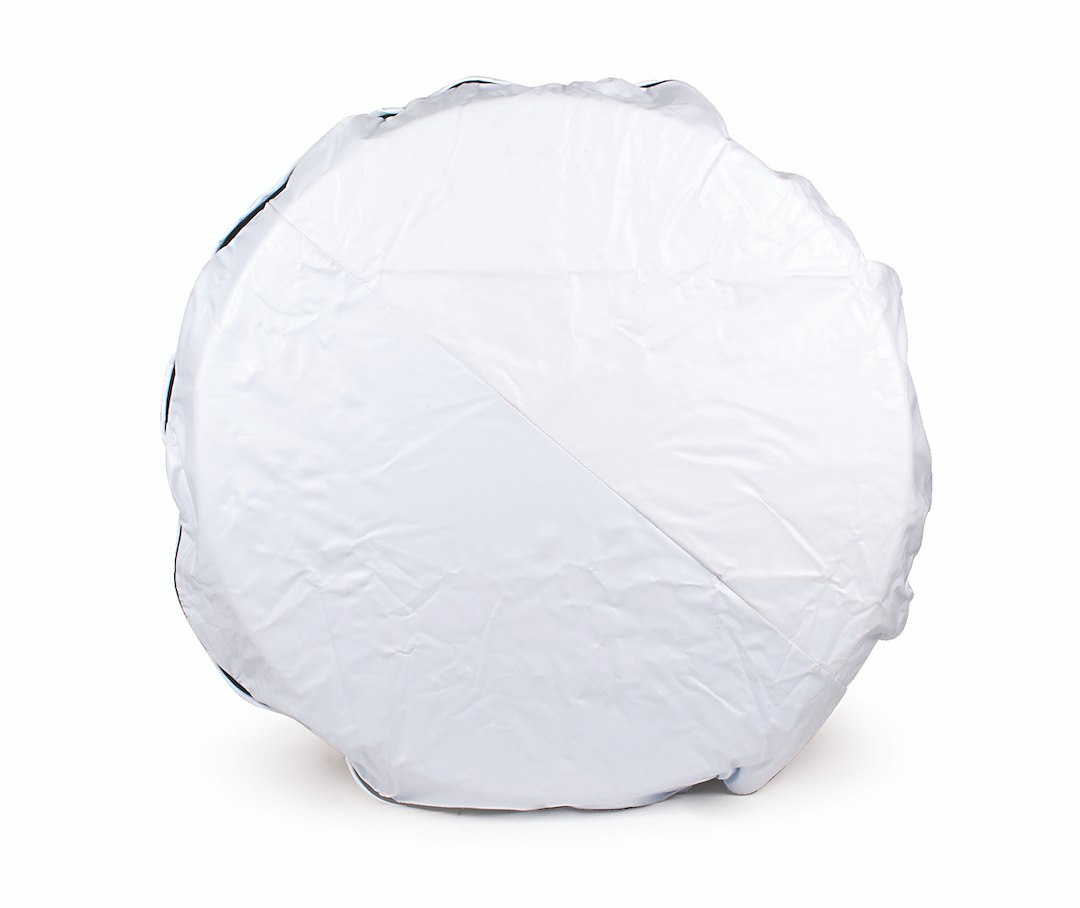 Camco Spare Tire Cover, Fits 21-1/2 Inch Diameter Tires, Solid, Arctic White, Vinyl – 45349