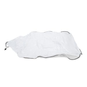 Camco Air Conditioner Cover, Fits Dometic and Brisk Air, Arctic White, Vinyl, With Locking Draw Cord Mounting – 45392
