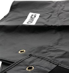 Camco Windshield Cover, Towed Vehicle Shield, Used to Protect Windshield, Held IN Place with Tabs Closed IN Car Doors, With Elastic Cords – 45401