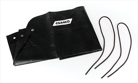Camco Windshield Cover, Towed Vehicle Shield, Used to Protect Windshield, Held IN Place with Tabs Closed IN Car Doors, With Elastic Cords – 45401