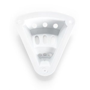 Camco Flagpole Mount, Screw IN Mount, For Flag Poles Up to 3/8 Inch Diameter, Holds 3 Flags, White, Plastic – 45504