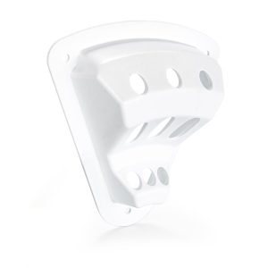 Camco Flagpole Mount, Screw IN Mount, For Flag Poles Up to 3/8 Inch Diameter, Holds 3 Flags, White, Plastic – 45504