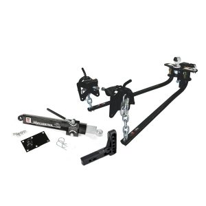 Camco Weight Distribution Hitch, Round Bar, 1200 Pound Tongue Weight, With Shank – 48059