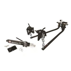 Camco Weight Distribution Hitch, Fully Assembled, Round Bar, 1200 Pound Tongue Weight, With Shank – 48069