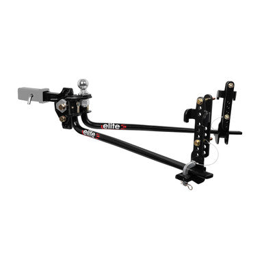 Camco Weight Distribution Hitch, Elite-S, Round Bar, 800 Pound Maximum Tongue Weight, 8000 Pound Maximum Gross Trailer Weight – 48191