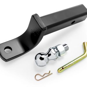 Camco Trailer Hitch Ball Mount, For 2 Inch Receiver, 9 Inch Length, 3500 Pound Gross Trailer Weight, 4 Inch Drop/ 2-3/4 Inch Lift, Non-Swivel – 48275