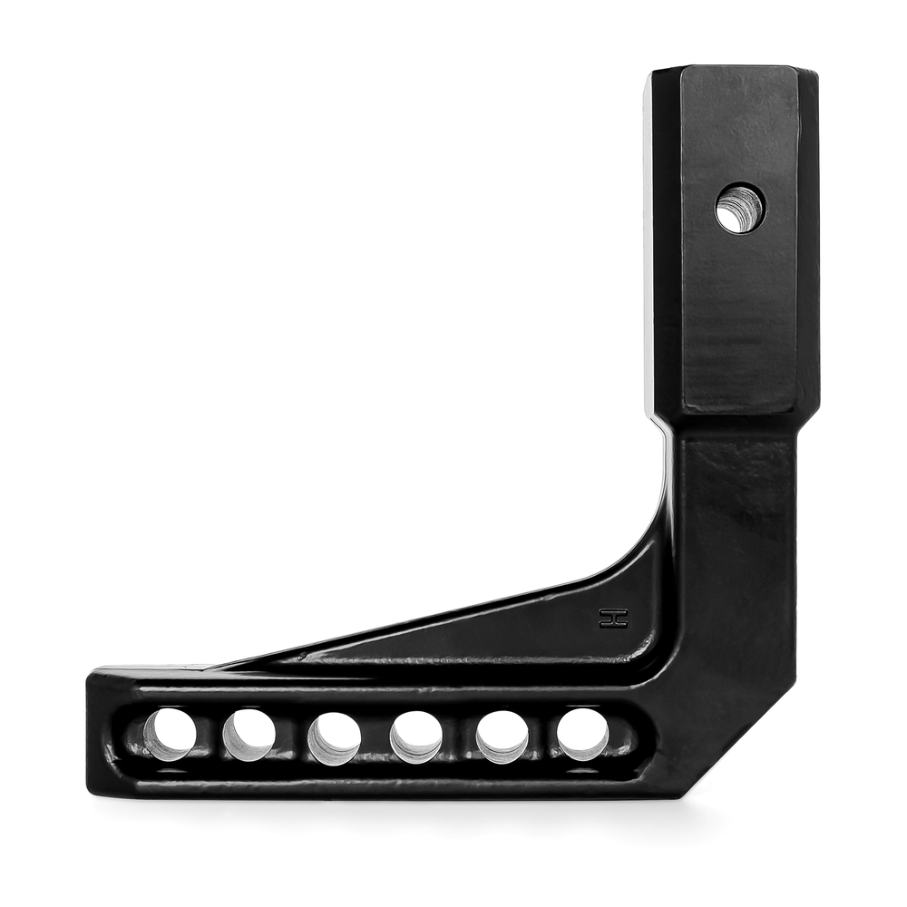 Camco Weight Distribution Hitch Shank, Adjustable Hi/ Low, 12 Inch Shank Length, 5.75 Inch Drop, 6 Mounting Holes – 48652
