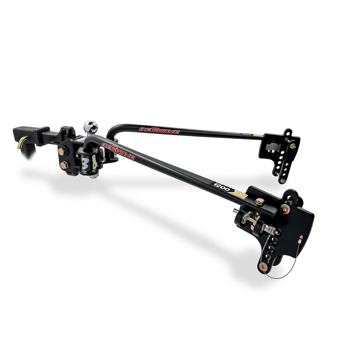 Camco Weight Distribution Hitch, Recurve R3, Trunnion Bar, 1000 Pound Tongue Weight/ 1200 Pound Maximum Tongue Weight – 48752