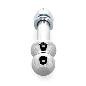 Camco Trailer Hitch Ball, 2 Inch Ball, 6000 Pound Capacity, 1-1/4 Inch Diameter Shank, 6-5/8 Inch Length Shank, Chrome – 48759