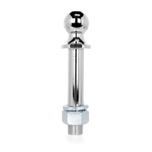 Camco Trailer Hitch Ball, 2 Inch Ball, 6000 Pound Capacity, 1-1/4 Inch Diameter Shank, 6-5/8 Inch Length Shank, Chrome – 48759