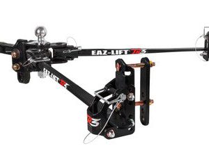 Camco Weight Distribution Hitch, Eaz-Lift TR3, Trunnion Bar, 800 Pound Maximum Tongue Weight, 8000 Pound Maximum Gross Trailer Weight – 48901