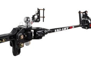 Camco Weight Distribution Hitch, Eaz-Lift TR3, Trunnion Bar, 800 Pound Maximum Tongue Weight, 8000 Pound Maximum Gross Trailer Weight – 48901