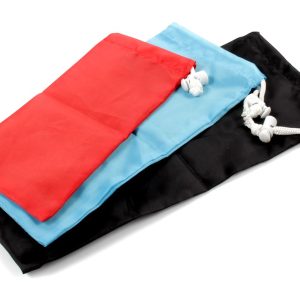 Camco Gear Bag, Drawstring Bag, 3 Sizes, 6 X 12-1/2 Inch/ 5 X 11 Inch/ 4-1/4 X 9 Inch, Drawstring Closure, Red/ Blue/ Black, Nylon – 51008