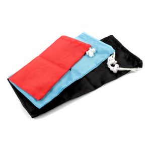 Camco Gear Bag, Drawstring Bag, 3 Sizes, 6 X 12-1/2 Inch/ 5 X 11 Inch/ 4-1/4 X 9 Inch, Drawstring Closure, Red/ Blue/ Black, Nylon – 51009