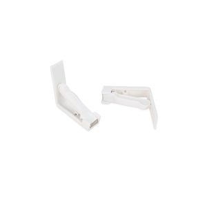 Camco Tablecloth Clamp, For Tables Up to 1-1/2 Inch Thick, White, Plastic, Spring Loaded, Package of 4 – 51077