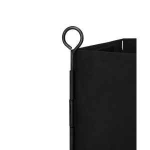 Camco Fire Ring, 27 Inch Diameter, With Tree Cut-Outs, 6 Piece Hinged Design, Steel, With Storage Bag – 51091