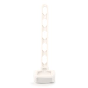 Camco Tent Peg Mallet, Use to Drive Tent Pegs Into the Ground/ Remove Tent Pegs, White, Plastic, With Built IN Tent Peg Puller – 51094