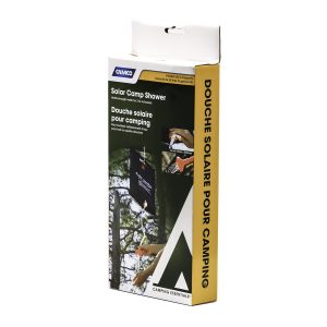 Camco Camp Shower, 20 Liter (5.28 Gallon) Capacity, Gravity Powered, Solar Heated – 51368