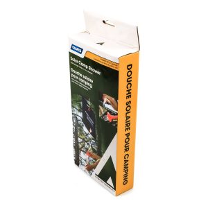 Camco Camp Shower, 20 Liter (5.28 Gallon) Capacity, Gravity Powered, Solar Heated – 51368