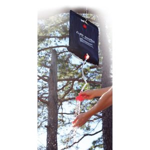 Camco Camp Shower, 20 Liter (5.28 Gallon) Capacity, Gravity Powered, Solar Heated – 51368