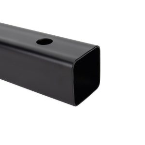 Camco Flagpole Mount, 2 Inch Receiver Hitch Mount, For Flag Poles Up to 2-11/32 Inch Diameter, Holds Single Flag, Black, Powder Coated Steel – 51611