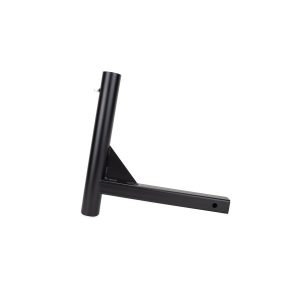 Camco Flagpole Mount, 2 Inch Receiver Hitch Mount, For Flag Poles Up to 2-11/32 Inch Diameter, Holds Single Flag, Black, Powder Coated Steel – 51611