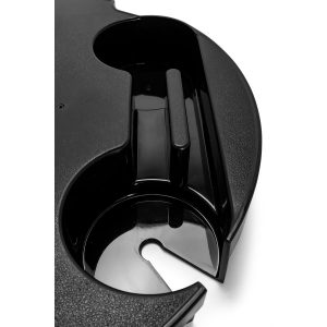 Camco Chair Side Tray, Fits Zero Gravity Recliners, With 2 Cup Holders, Black, Polypropylene with UV Protection – 51834