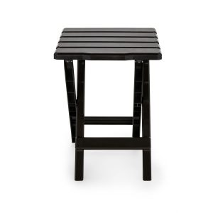 Camco Table, Adirondack, 12 Inch Length X 14 Inch Width X 15 Inch Height, 30 Pound Weight Capacity, Folding, Brown, Plastic – 51882