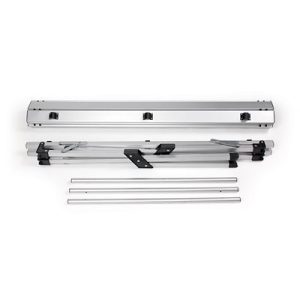 Camco Table, 43-1/2 Inch Length X 27 Inch Width X 28 Inch Height, Roll-Up, Aluminum – 51892