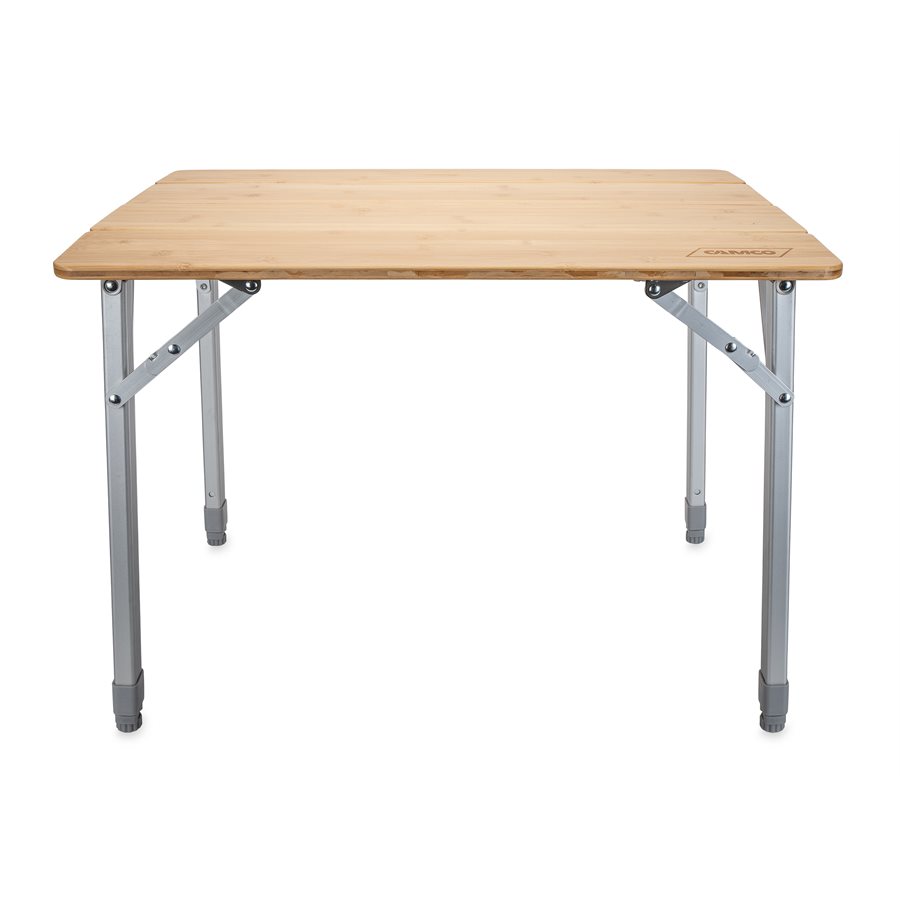 Camco Table, 25-1/2 Inch Length X 19-3/4 Inch Width Table Top, 18 or 25 Inch Height Adjustable Legs with Adjustable Leveling Knob Feet – 51895