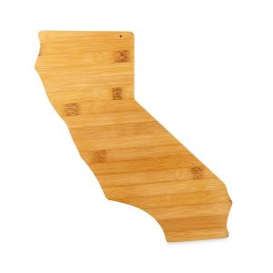 Camco Cutting Board, Countertop Use, Natural, Bamboo, State of California Shape, Natural Antibacterial Properties and Moisture Resistant – 53110