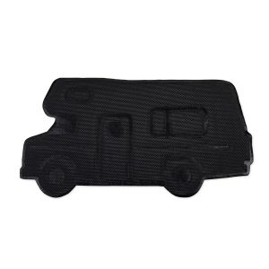 Camco Door Mat, Life Is Better at the Campsite ™, For Indoor or Outdoor Use, Retro Class C Shape with “life Is Better at the Campsite” Logo – 53114