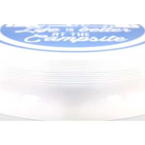 Camco Outdoor Game, Life Is Better at the Campsite ™, Flying Disc, Navy Logo/ White Polypropylene Disc – 53256