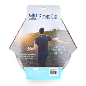 Camco Outdoor Game, Life Is Better at the Campsite ™, Flying Disc, Navy Logo/ White Polypropylene Disc – 53256