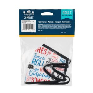Camco Face Mask, Life Is Better at the Campsite ™, Protects from Airborne Particulates, 2 Layer, 6-3/4 Inch Length X 4-3/4 Inch Width – 53412