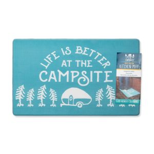 Camco Carpet, Life Is Better at the Campsite ™, Kitchen Mat, 30 Inch Length X 18 Inch Width X 3/8 Inch Depth – 53435