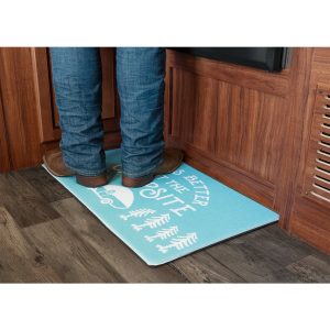 Camco Carpet, Life Is Better at the Campsite ™, Kitchen Mat, 30 Inch Length X 18 Inch Width X 3/8 Inch Depth – 53435