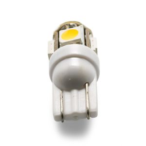 Camco Multi Purpose Light Bulb – LED, 194/ 906 T10 Wedge LED, Bright White, 5 LED/ 60 Lumen, Single – 54621