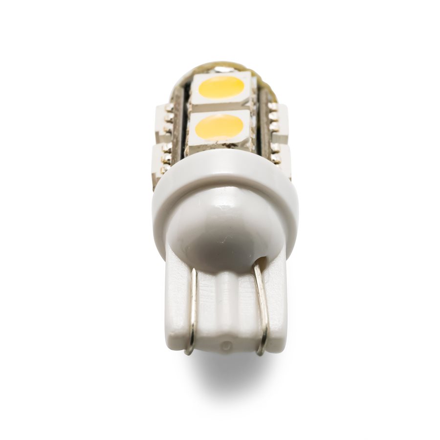 Camco Backup Light Bulb – LED, 921, Replaces 921 (T10 Wedge)/ 922/ 912 Style Bulbs, 9-Diode/ 95 Lumen, 12 Volt, Bright White, Single – 54623