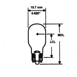 Camco Center High Mount Stop Light Bulb, 921, Clear Bulb, Box of 10 – 54768