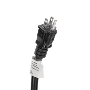 Camco Extension Cord, 120 Volt Extension Cord, 5-15P/ 5-15R, 15 Amp, 14 Gauge Wire, 30 Foot Length, Black, Without Plug Head Handle – 55142