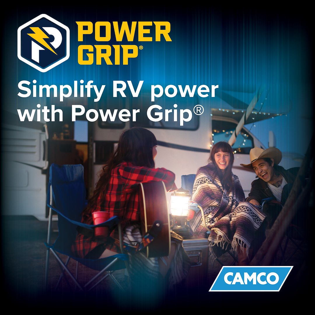 Camco Power Cord, Power Grip ™, Power Supply Cord, Stw – 14.50P/ 14.50R, 50 Amp, 6/8 Gauge Wire, 15 Foot Length, Black, With Plug Head Handle – 55194