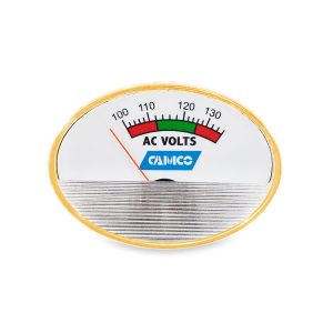 Camco Line Voltage Monitor, Provides a Continuous and Accurate Reading of AC Line Voltage, Plug IN Wall Socket, 120 Volt, Analog Display – 55263